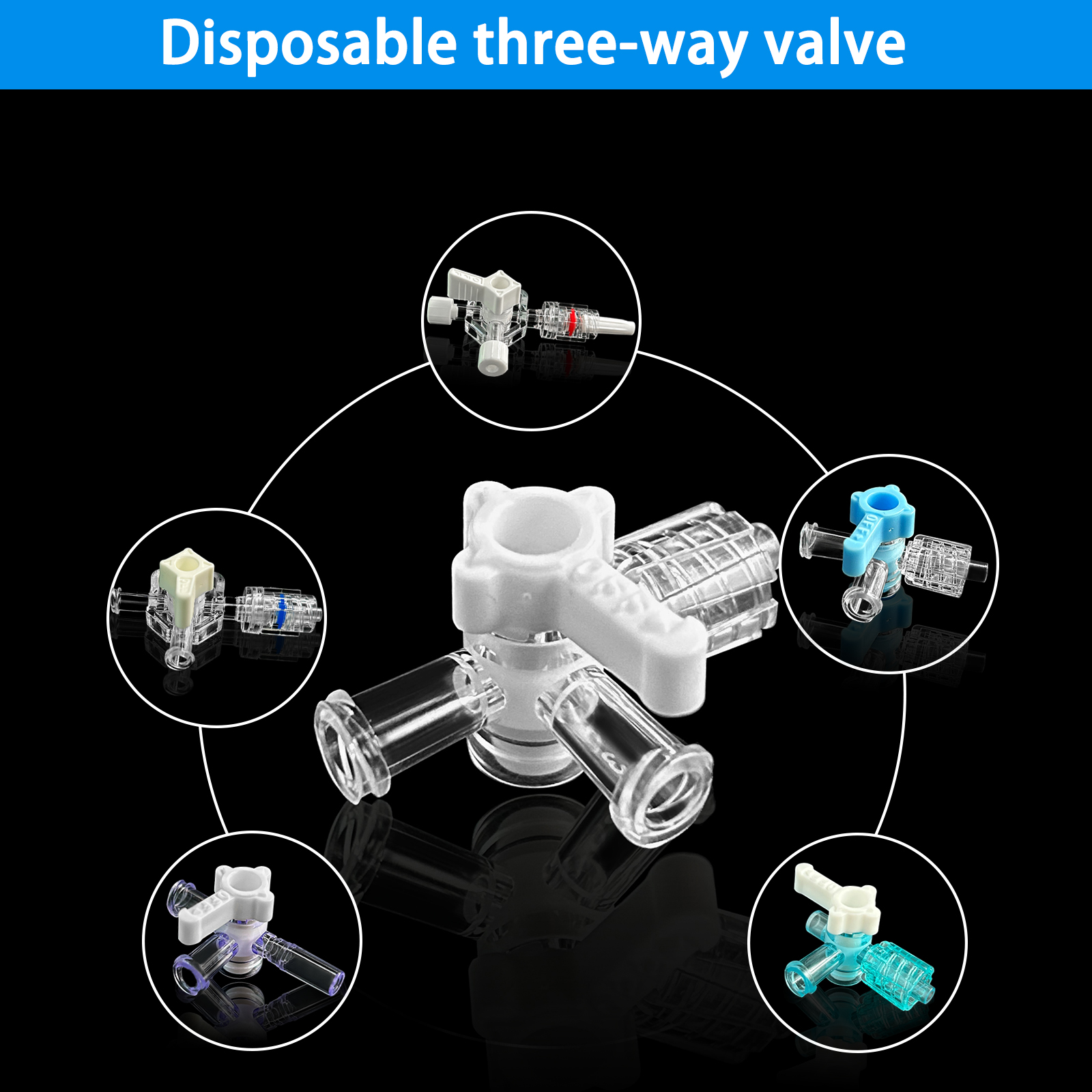 50 three-way stopcock valves,  – Medical Labs Bewertung und Preis