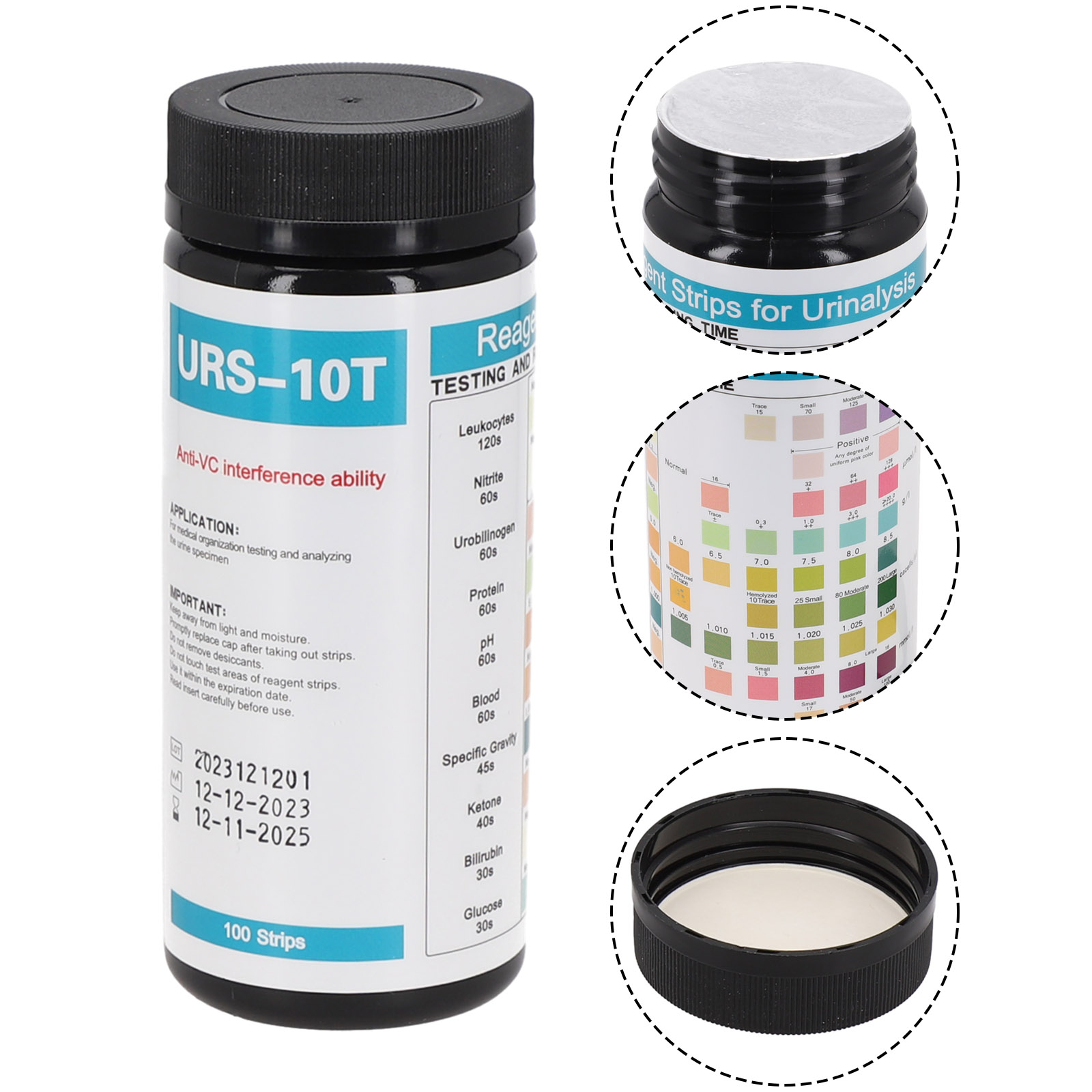 100 Strips URS-10T Reagent Uri – Urinalysis Reagent Strip Bewertung und Preis