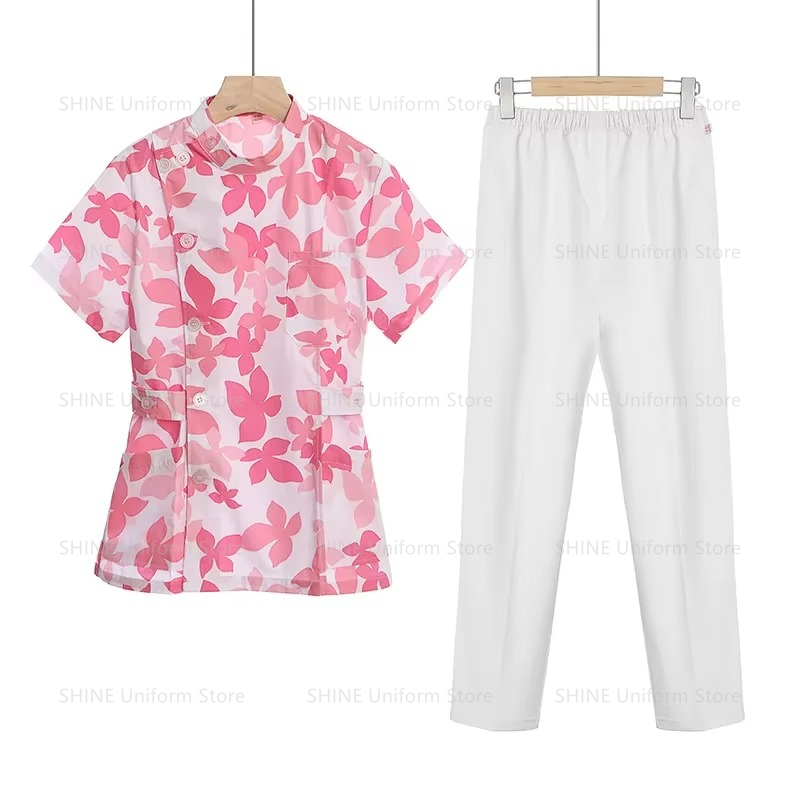 Pink Short Scrubs Set Nurse Do – Medical Lab Coats Bewertung und Preis