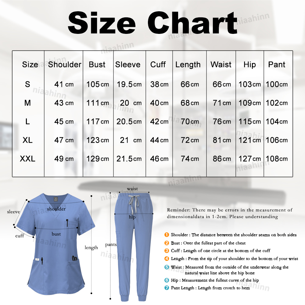 Nurse Scrubs Hospital Uniform  – Medical Lab Work Bewertung und Preis