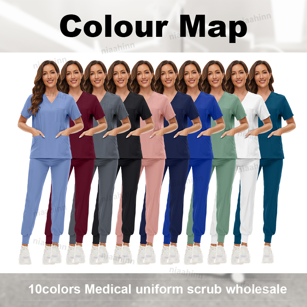 Nurse Scrubs Hospital Uniform  – Medical Lab Work Bewertung und Preis