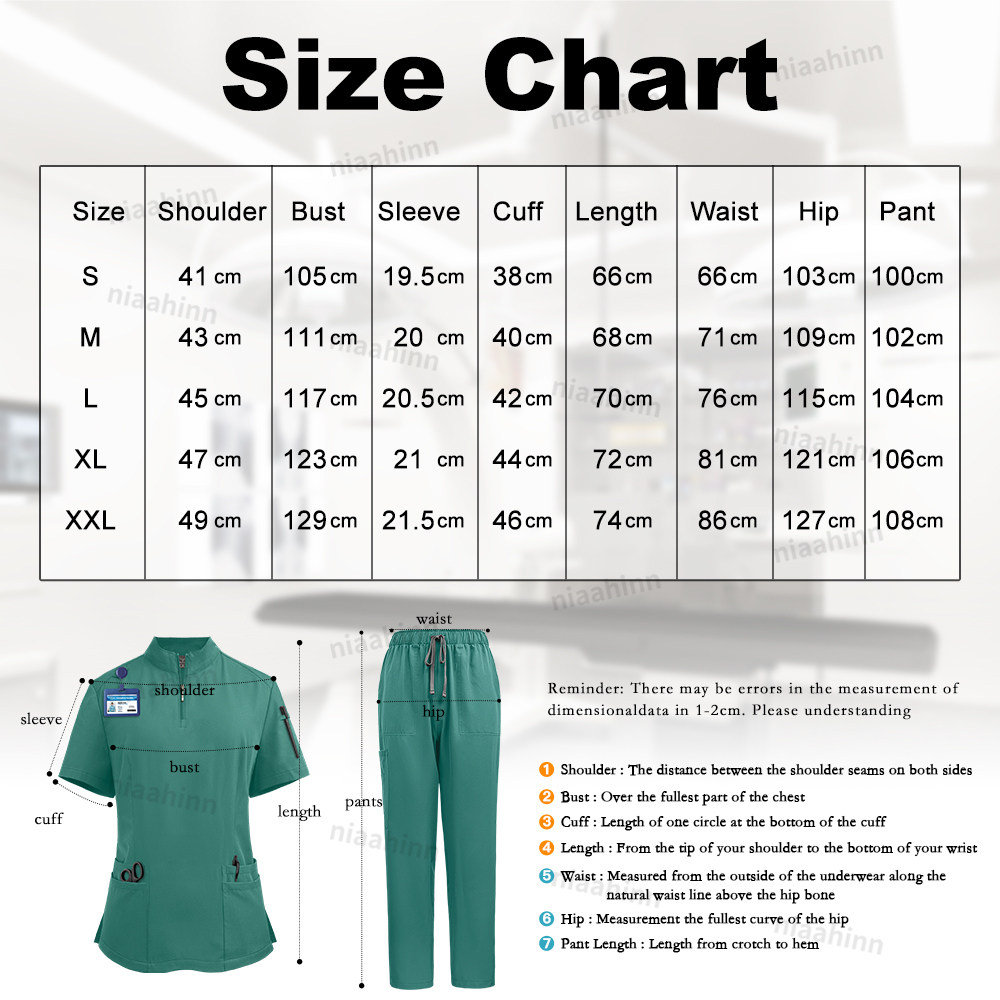 Niaahinn Scrub Surgical Unifor – Medical Lab Coats Bewertung und Preis