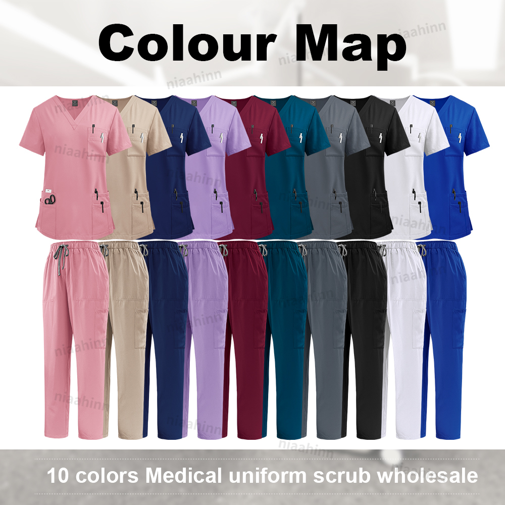 Multicolor Scrubs Uniform Wome – Medical Lab Coats Bewertung und Preis