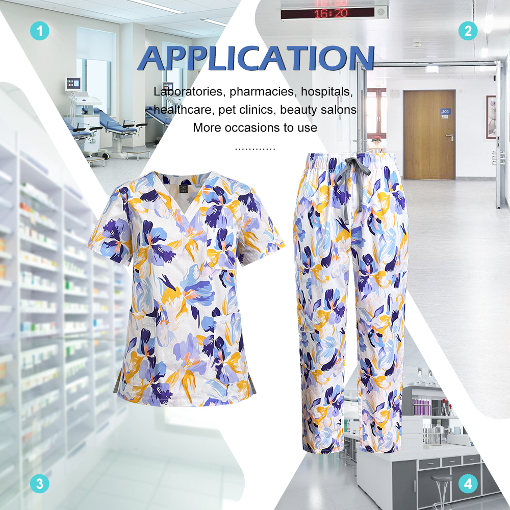 Printed Pattern Nurse Uniforms – Medical Lab Work Bewertung und Preis