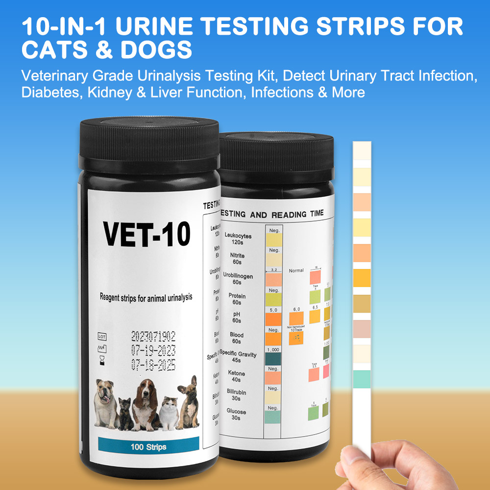 10-Parameter Cat & Dog Urine T – Urinalysis Reagent Strip Bewertung und Preis