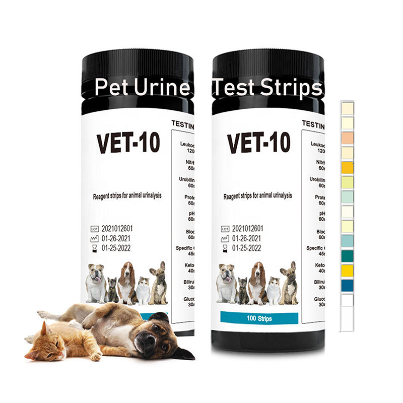 100PCS 10-Parameter Cat & Dog  – Urinalysis Reagent Strip Bewertung und Preis